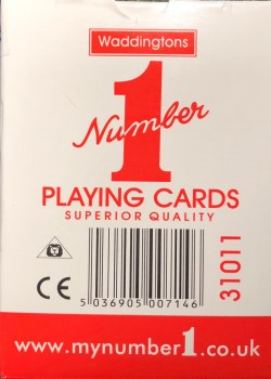 Waddingtons Number 1 Red by Waddingtons – tuck box back