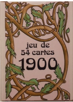 1900 Jeu Des Cartes Gold (1980) by Grimaud – tuck box back