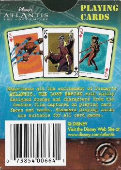 Atlantis The Lost Empire by USPCC – tuck box back