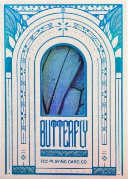 Prism Blue Morpho Gilded - Deck Front