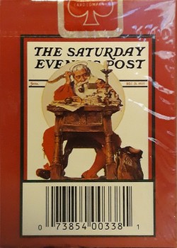 Norman Rockwell Santa [Red 1935] by Curtis Publishing Company – tuck box back