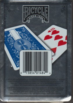 Prestige Slip Case Blue [Bicycle] by USPCC – tuck box back