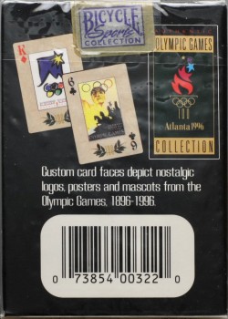 Centennial Olympic Games Atlanta 1996 [Bicycle] by Bicycle – tuck box back