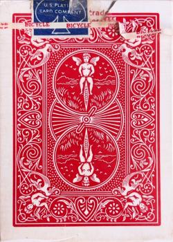 Bicycle Pinochle 48 Red - 1985 by The US Playing Card Co – tuck box back