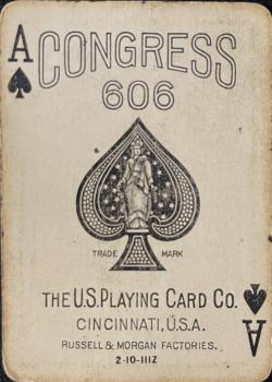 Congress 606 “The Only Pebble” by USPCC – tuck box back