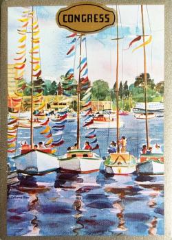 Congress No. 480 Pinochle - Harbor Sailboats Thumbnail