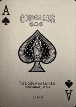 Congress 606 "Papillon" by USPCC – tuck box back