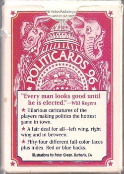 Politicards 96 by Action Publishing – tuck box back