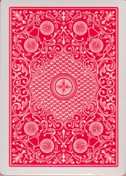 Euchre Red [Bicycle] 1989 by USPCC – tuck box back