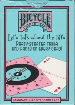 Party Starters 50S [Bicycle] by USPCC – tuck box back