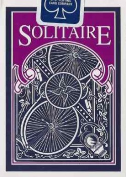 Solitaire Blue [Bicycle] 1995 by USPCC – tuck box back