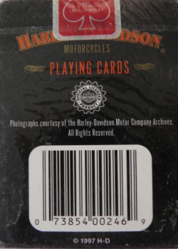 Harley-Davidson 1930-1950 by USPCC – tuck box back