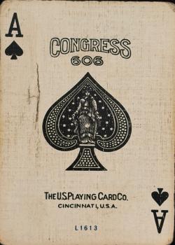 Congress 606 "Comet" by USPCC – tuck box back