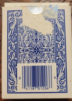Maverick Jumbo Face (Blue) by Hoyle Products – tuck box back
