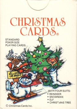 Christmas Cards by Novelty Playing Cards – tuck box back