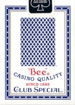 Bee Standard Index Blue by USPCC – tuck box back