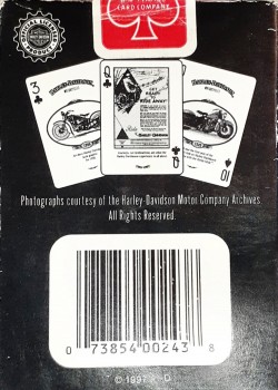 Harley-Davidson Historical 1930-1950 by USPCC – tuck box back