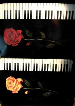 Rose Piano Collector Pair by MSR Imports – tuck box back