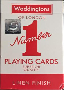 Waddingtons of London Number 1 Playing Cards - Winning Moves -  Red2024 Thumbnail