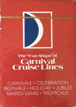 The “Fun Ships” Of Carnival Cruise Lines (Red) by Carnival Cruise Lines – tuck box back