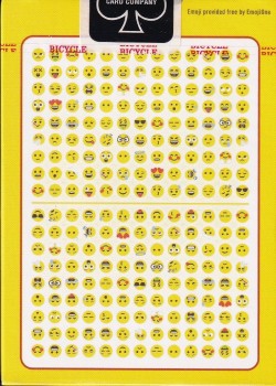 Emoji [Bicycle] by Collectable Playing Cards – tuck box back