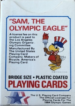 Sam The Olympic Eagle Mini by Los Angeles Olympic Organizing Committee – tuck box back