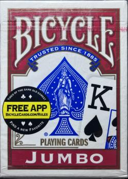 Bicycle Jumbo Red, 2013, full circle free app on front tuck Thumbnail