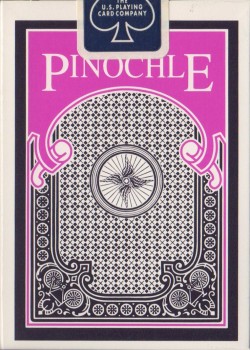 Pinochle [Bicycle] 1995 by USPCC – tuck box back
