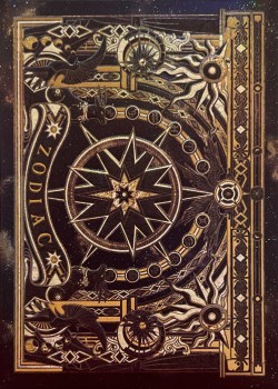 Zodiac Astrology Chart Midnight Gold Thumbnail