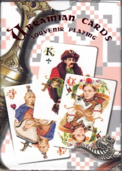 Ukrainian Playing Cards Deluxe (54) by Deluxe – tuck box back