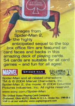 Spider-Man 2 by USPCC – tuck box back