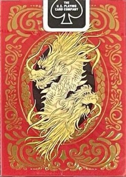 Dragon Red [Bicycle] by USPCC – tuck box back