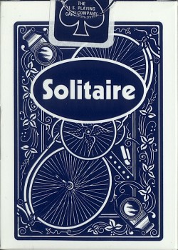 Solitaire Blue [Bicycle] 2000 by USPCC – tuck box back
