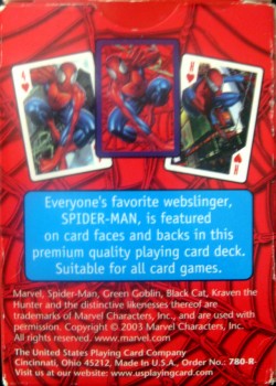 Spider-Man (Bicycle) by Bicycle – tuck box back
