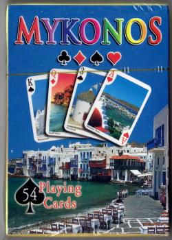 54 Playing Cards Mykonos Souvenir Deck Thumbnail