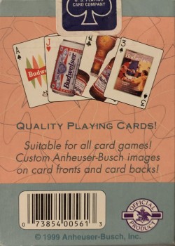 Budweiser Beer Retro 1961 by USPCC – tuck box back