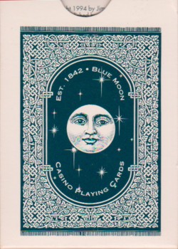 Blue Moon World’s Thinnest Deck Of Cards by Hahne – tuck box back