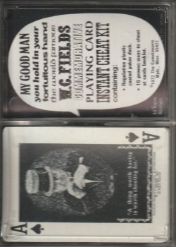 W.c. Fields Commemorative Playing Card Instant Cheat Kit by The Gamekeepers – tuck box back