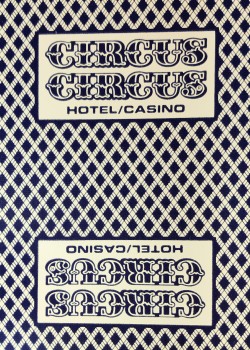 Bee Circus Circus Blue by USPCC – tuck box back