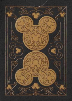 Disney Mickey Mouse Inspired Black And Gold [Bicycle] by USPCC, Disney – tuck box back