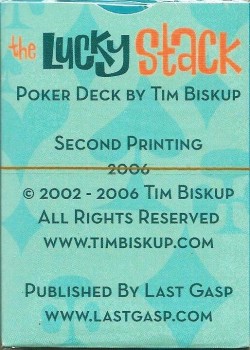 Lucky Stack Tim Biskup 2Nd Printing by Last Gasp – tuck box back