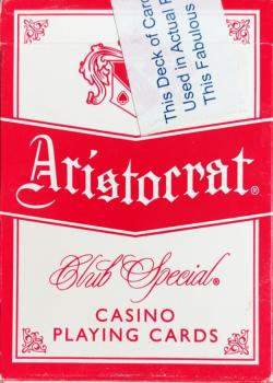 Flamingo Las Vegas (Aristocrat Red) by The US Playing Card Co – tuck box back