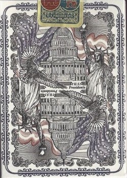 U.s. Presidents Democratic Blue Uspcc [Bicycle] by USPCC – tuck box back