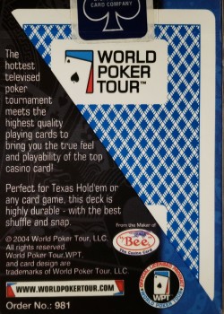 World Poker Tour 2004 by USPCC – tuck box back