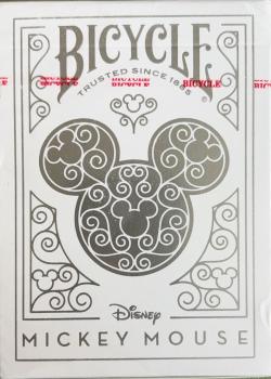 Disney Mickey Mouse Special Edition White And Silver [Bicycle] - Deck Front