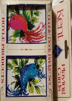 Hoyle Double Dexk Pink and Blue Bird Thumbnail