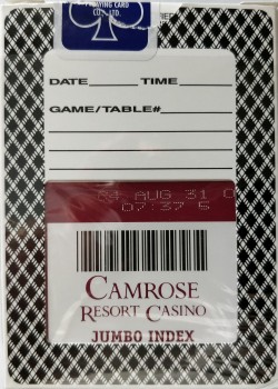 Bee Camrose Resort Casino – tuck box back