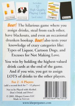 Beer! by Kheper Games – tuck box back