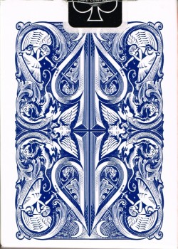 Split Spades Blue Stripper Deck [Bicycle] by David Blaine – tuck box back