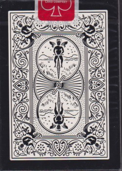 Black Deck Tigers Red Pips [Bicycle] by Ellusionist – tuck box back